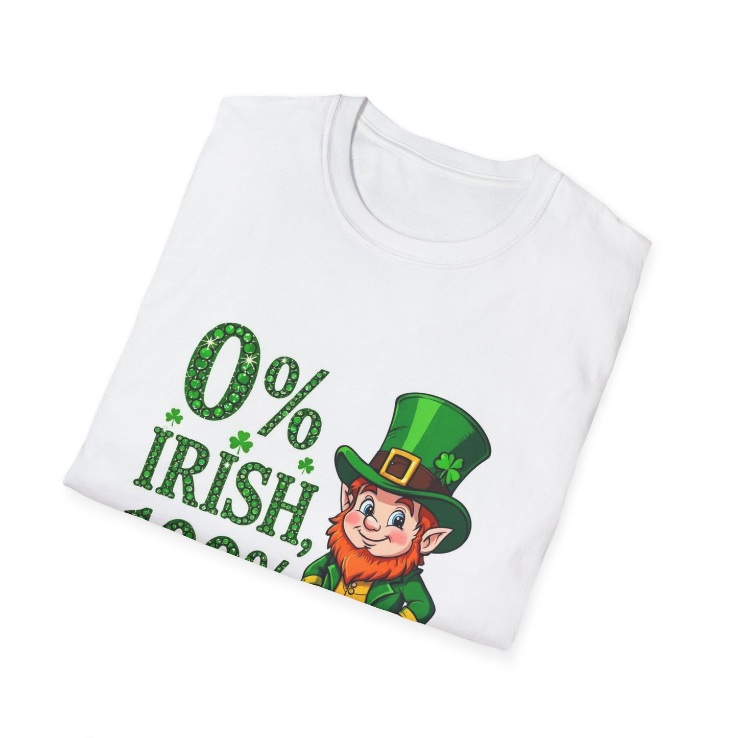 0% Irish 100% Kissable...Funny Saint Patty's Day T-Shirt