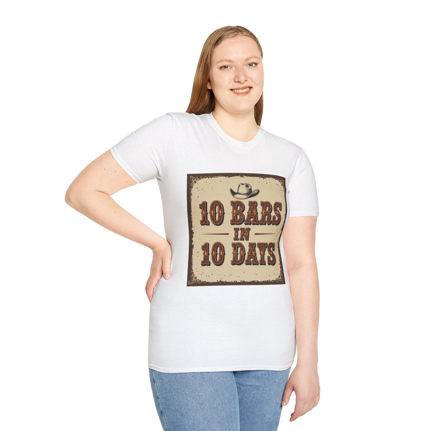 10 bars In 10 Days Western Boho, Unisex T-Shirt,