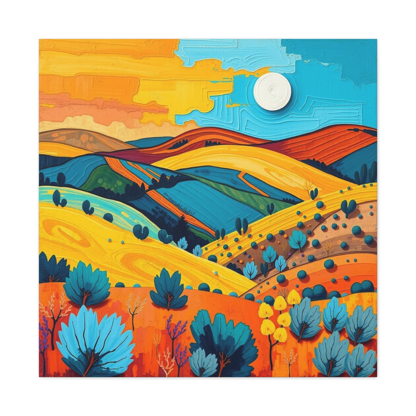 Canvas Print -Abstract 1 Southwest Landscape Wall Art