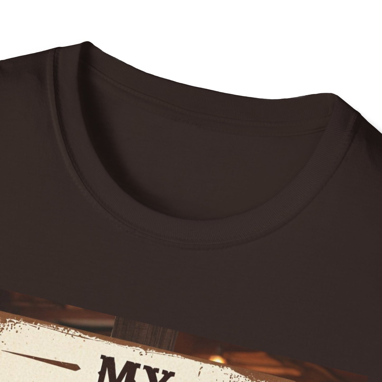 My Barstool Makes Me Feel Warm and Safe Western Boho, Unisex T-Shirt,