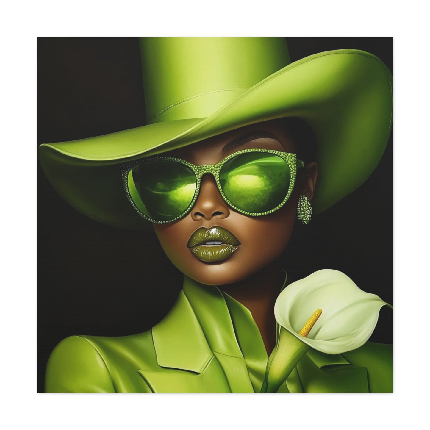 Beautiful Black Woman Canvas Art