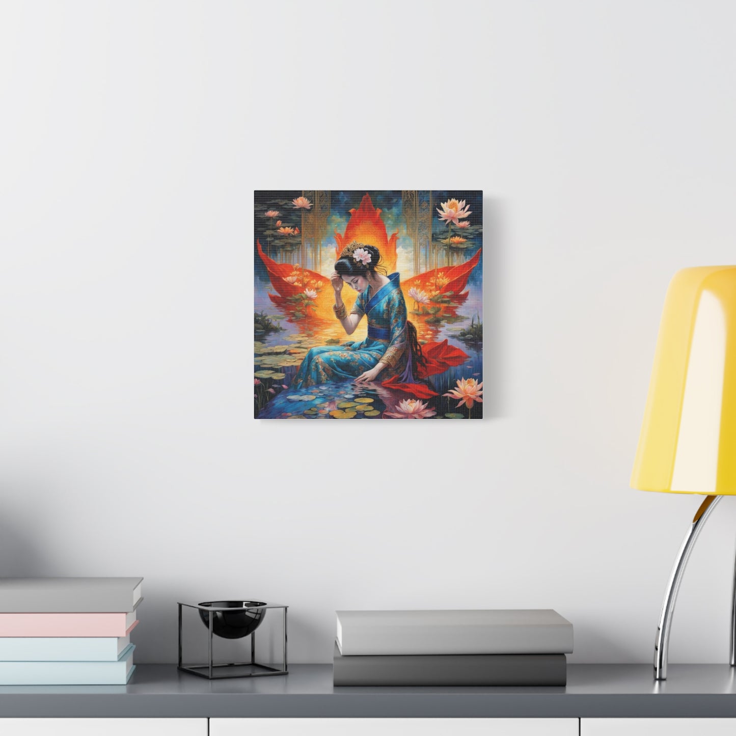 Lady in the Water Asian Abstract Art