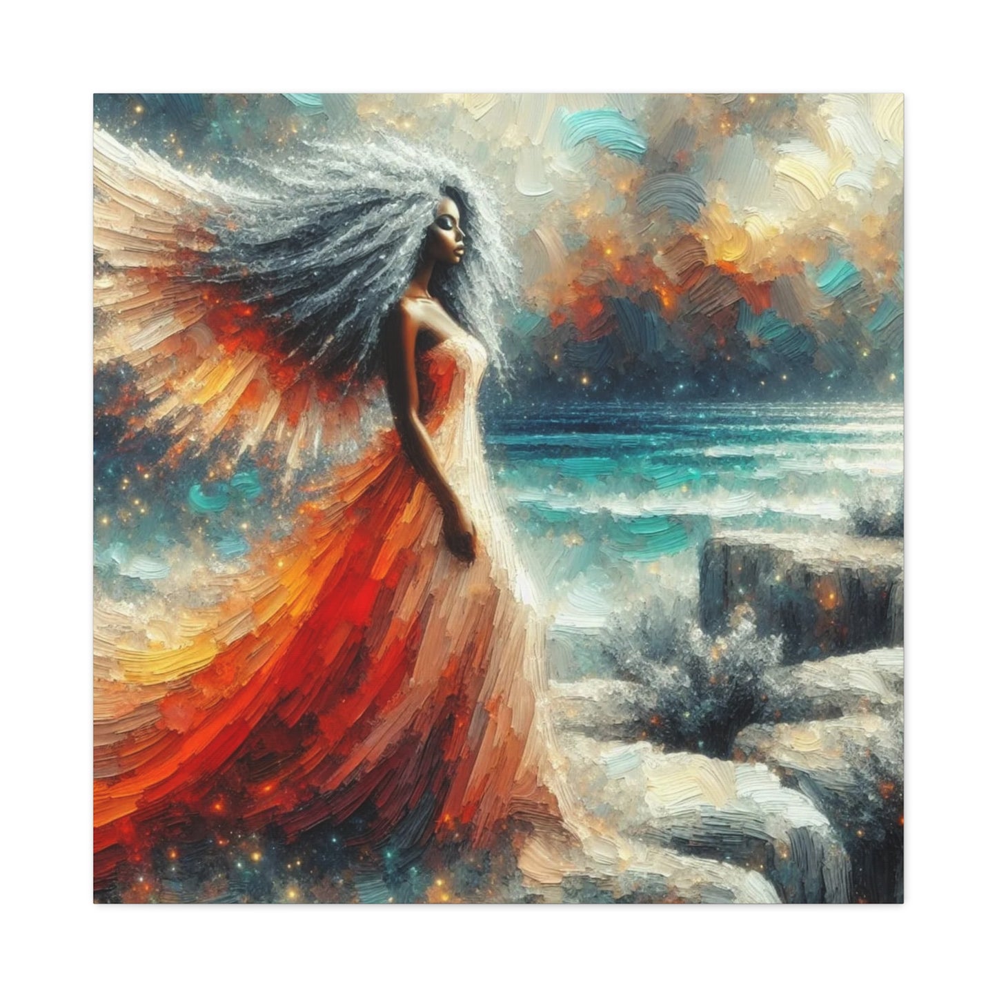Beautiful Black Woman Canvas Art