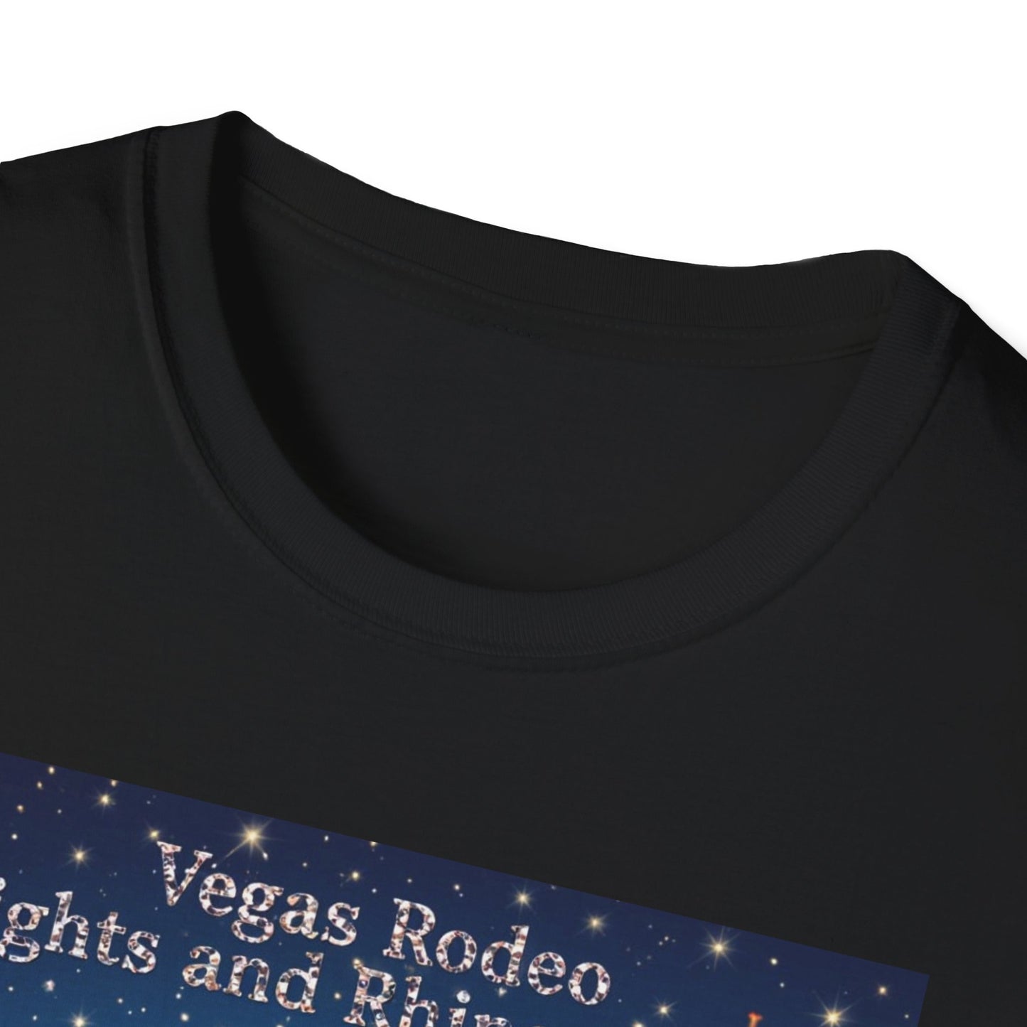 Vegas Rodeo Lights and Rhinestones Western Boho, Unisex T-Shirt,