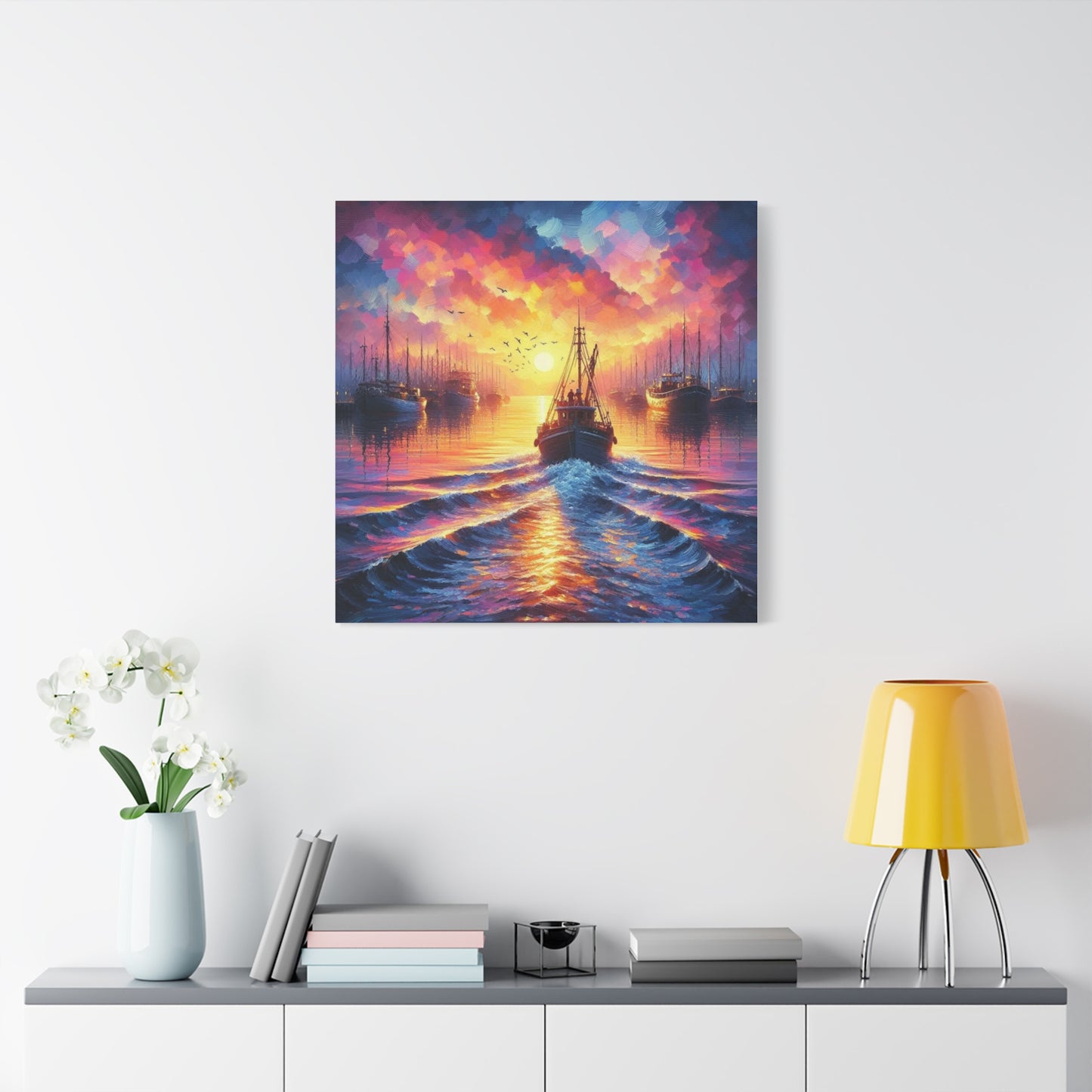 Canvas Print - Morning In the Harbor Wall Art