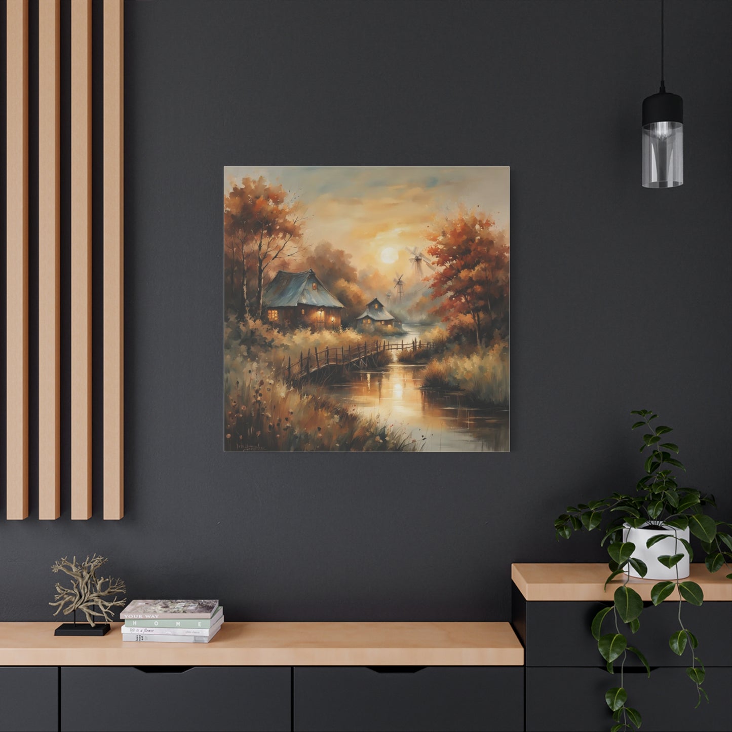 Canvas Print - Golden Hours at the Village Wall Art