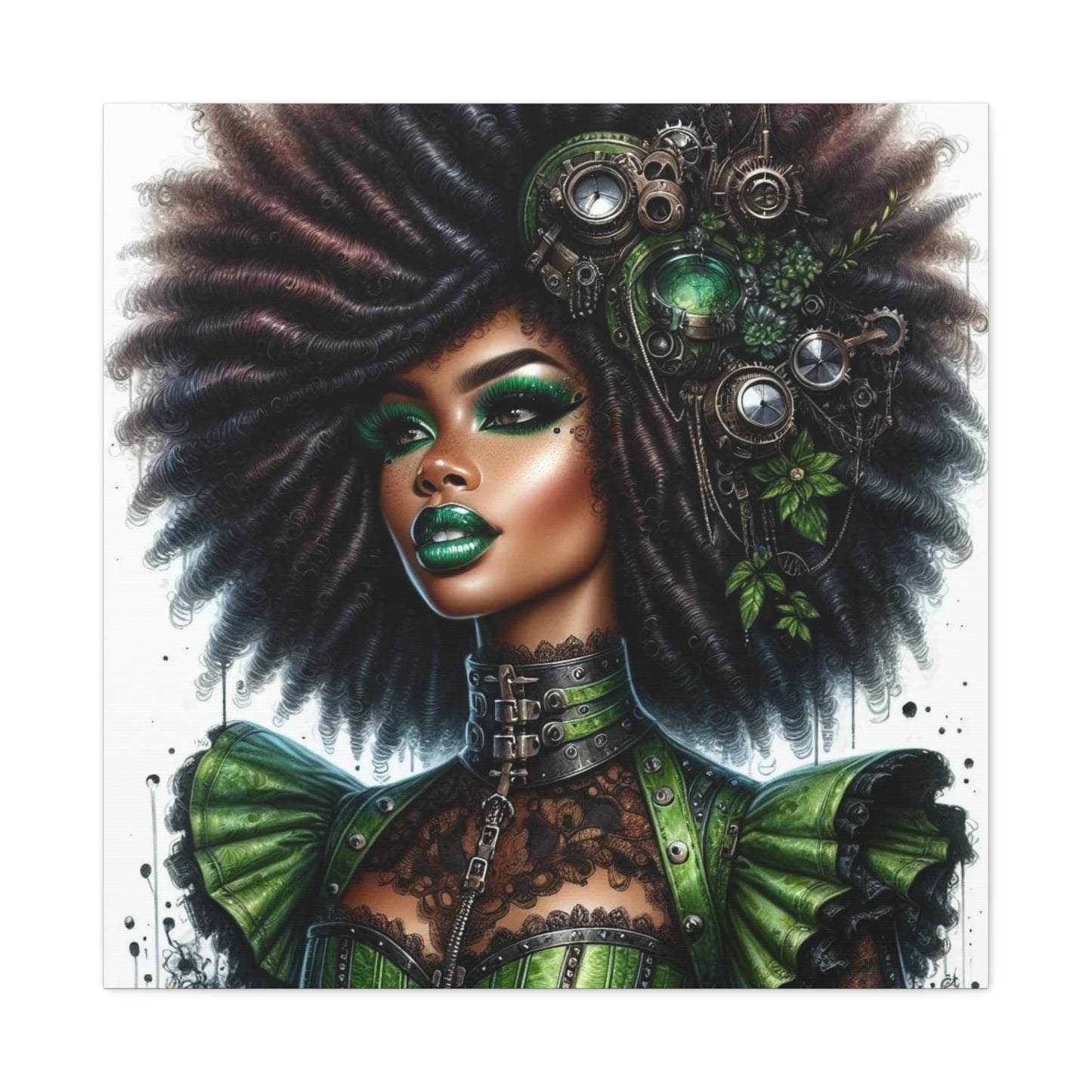 Beautiful Black Woman Canvas Art