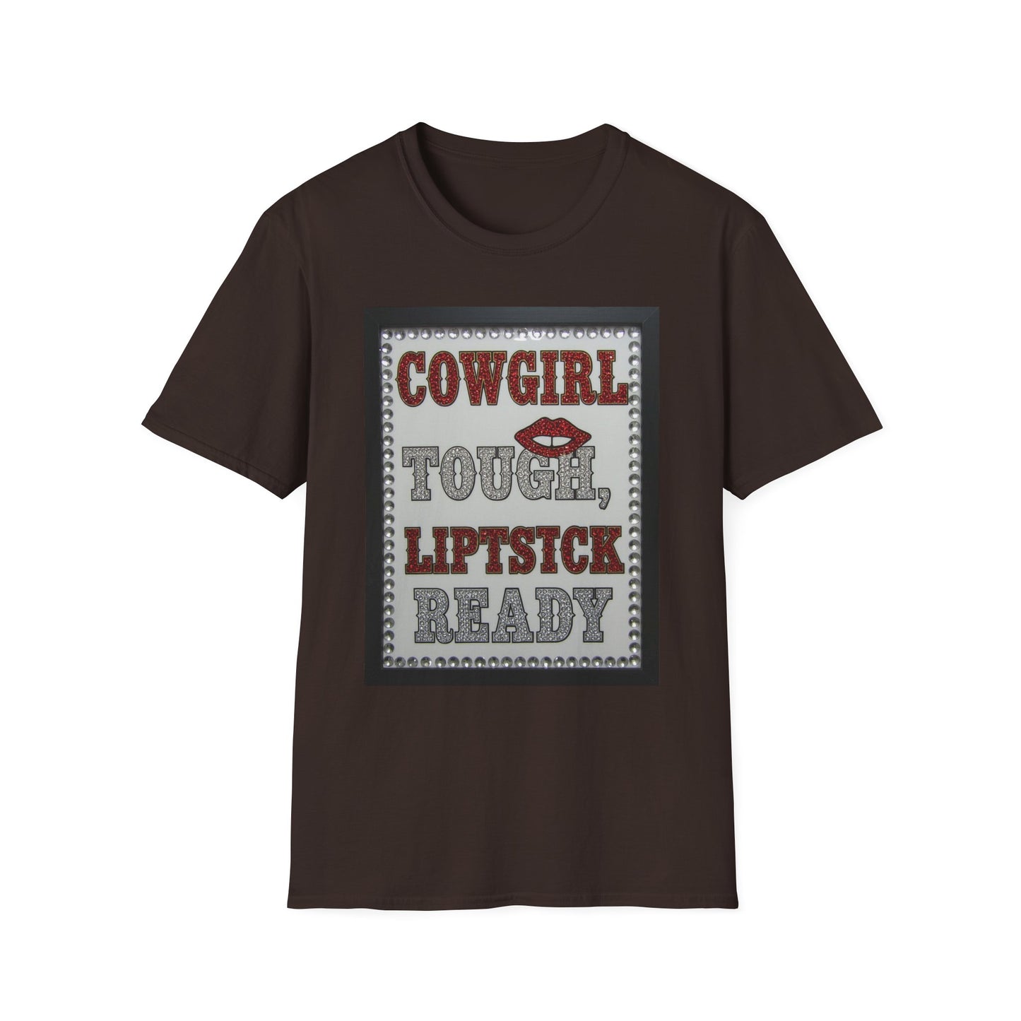 Cowgirl Tough Lipstick Ready Western Boho, Unisex T-Shirt,