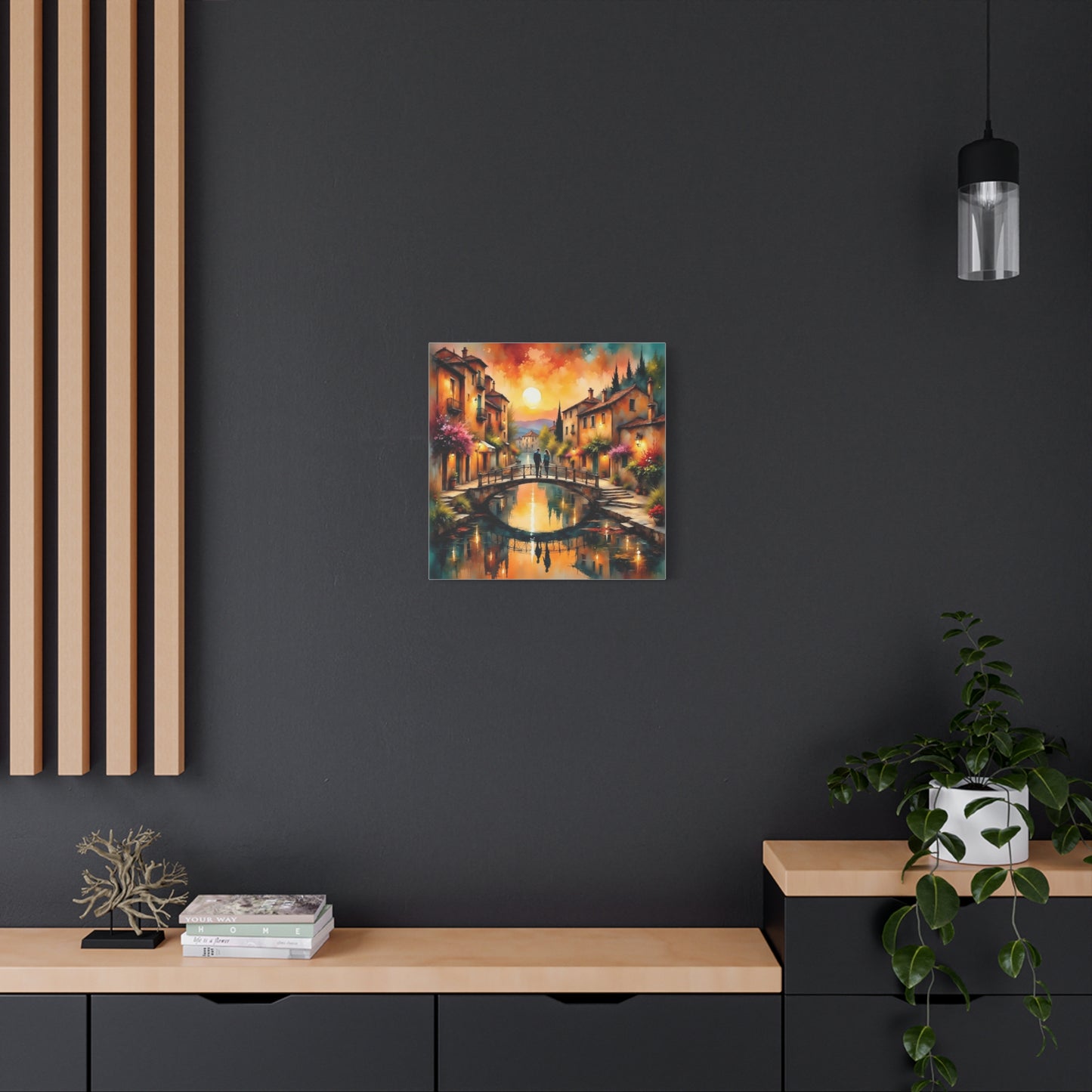 Date on the Bridge Abstract Art