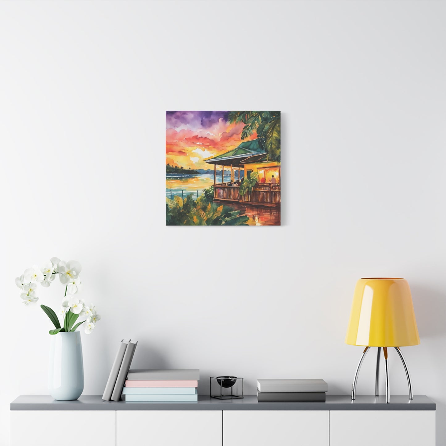 Beach Side Restaurant Abstract Art