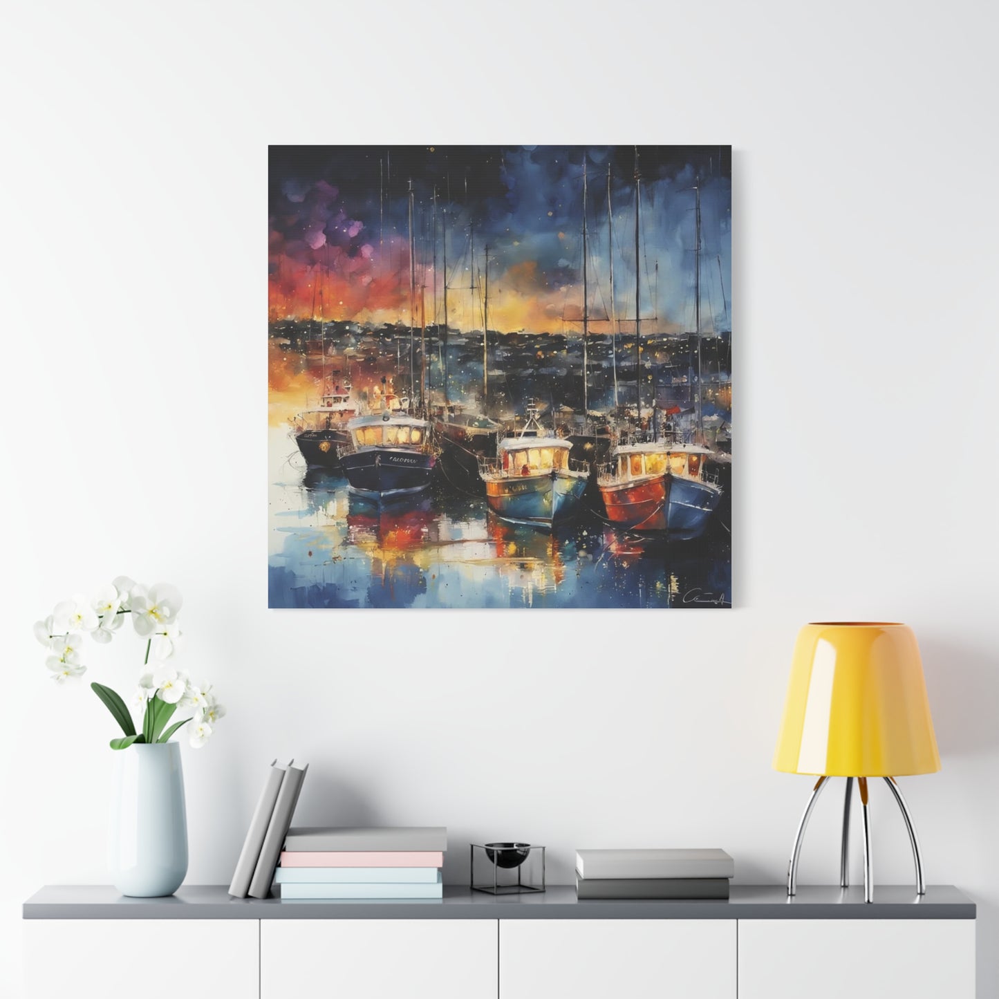 Twilight in Barbados Abstract Art