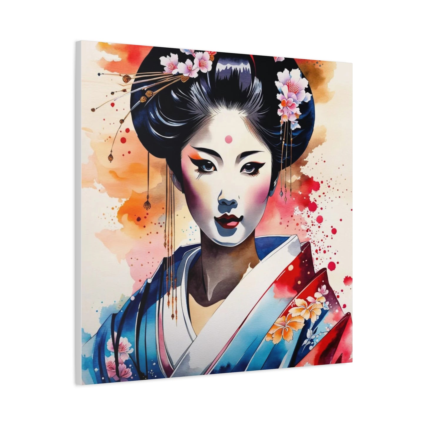 Geisha Asian Abstract Art