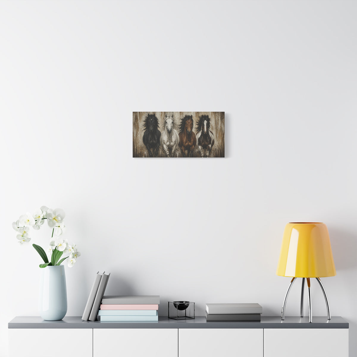 Running Horses Matte Canvas Wall Art — Stretched 1.25"
