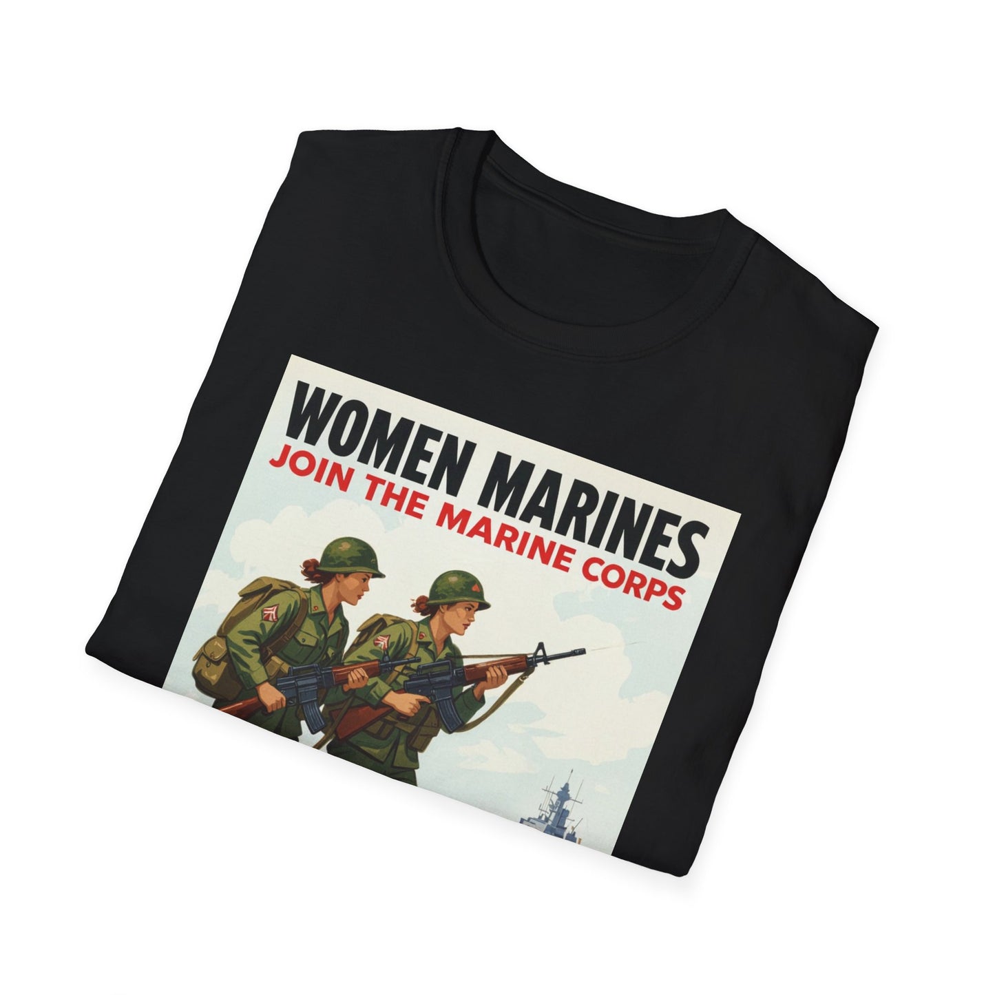 Women Marines Because We Like It Hard, Unisex T-Shirt,
