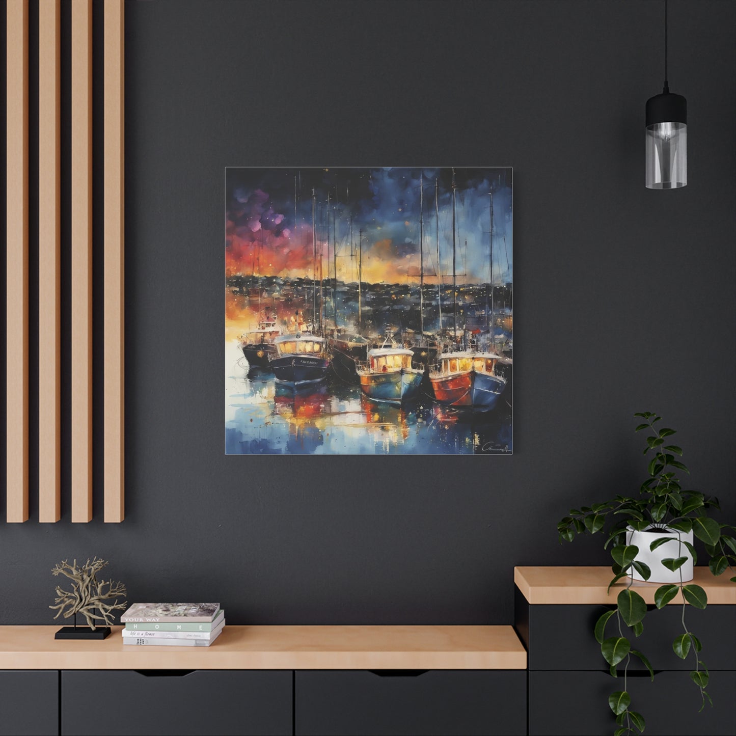 Twilight in Barbados Abstract Art