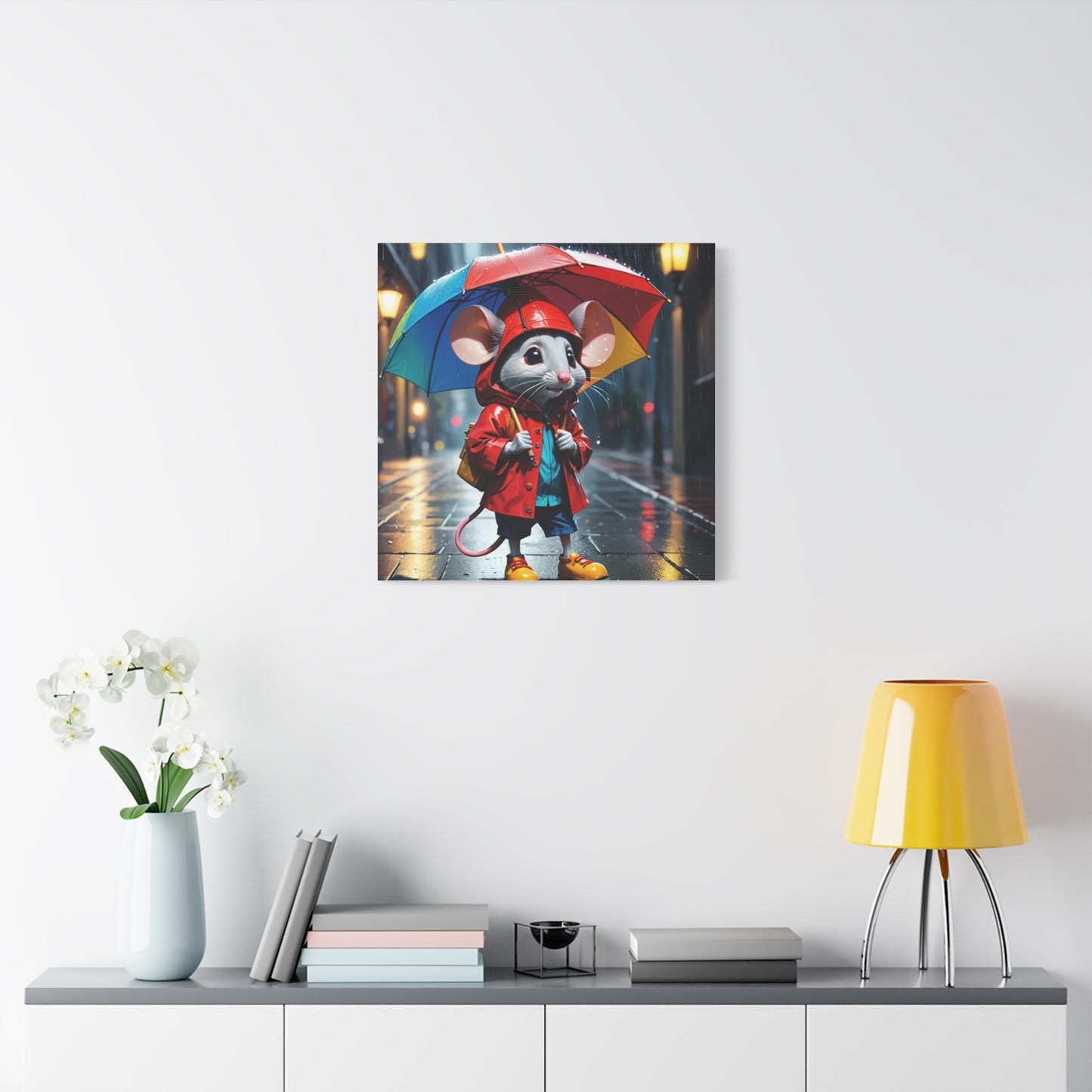 Mouse in the Rain Art