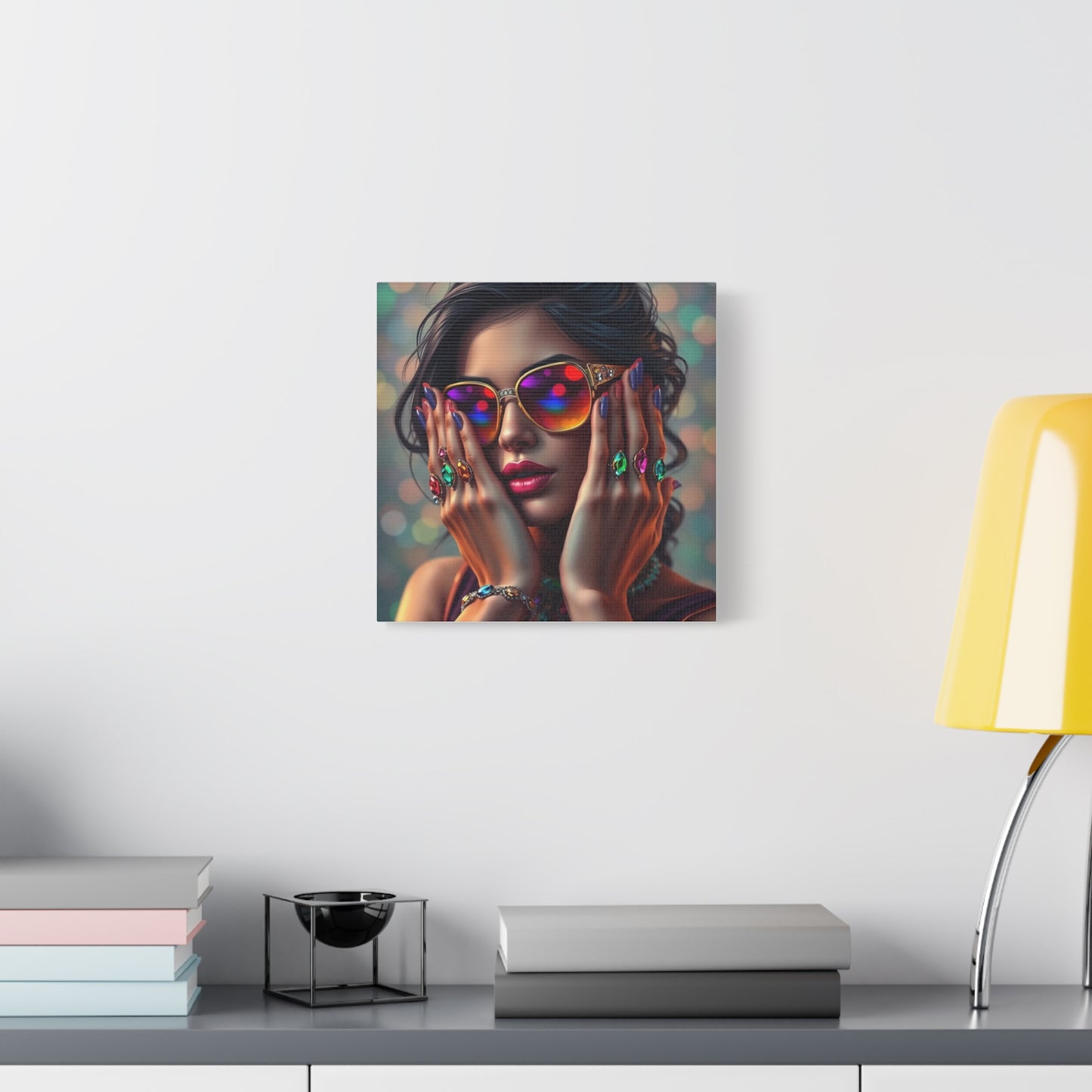 Lady in Jewels Abstract Art