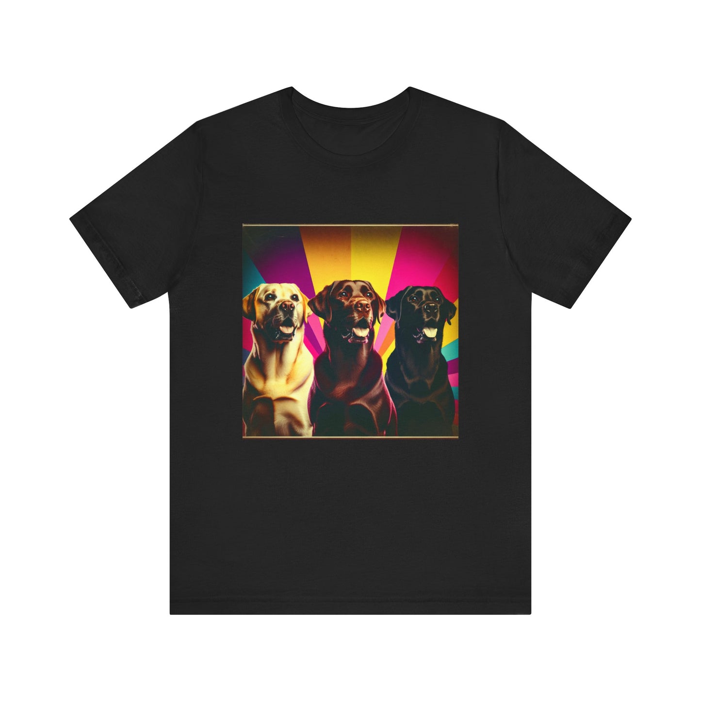 Retro Colorful Labrador Retrievers Tee - Unisex Shirt