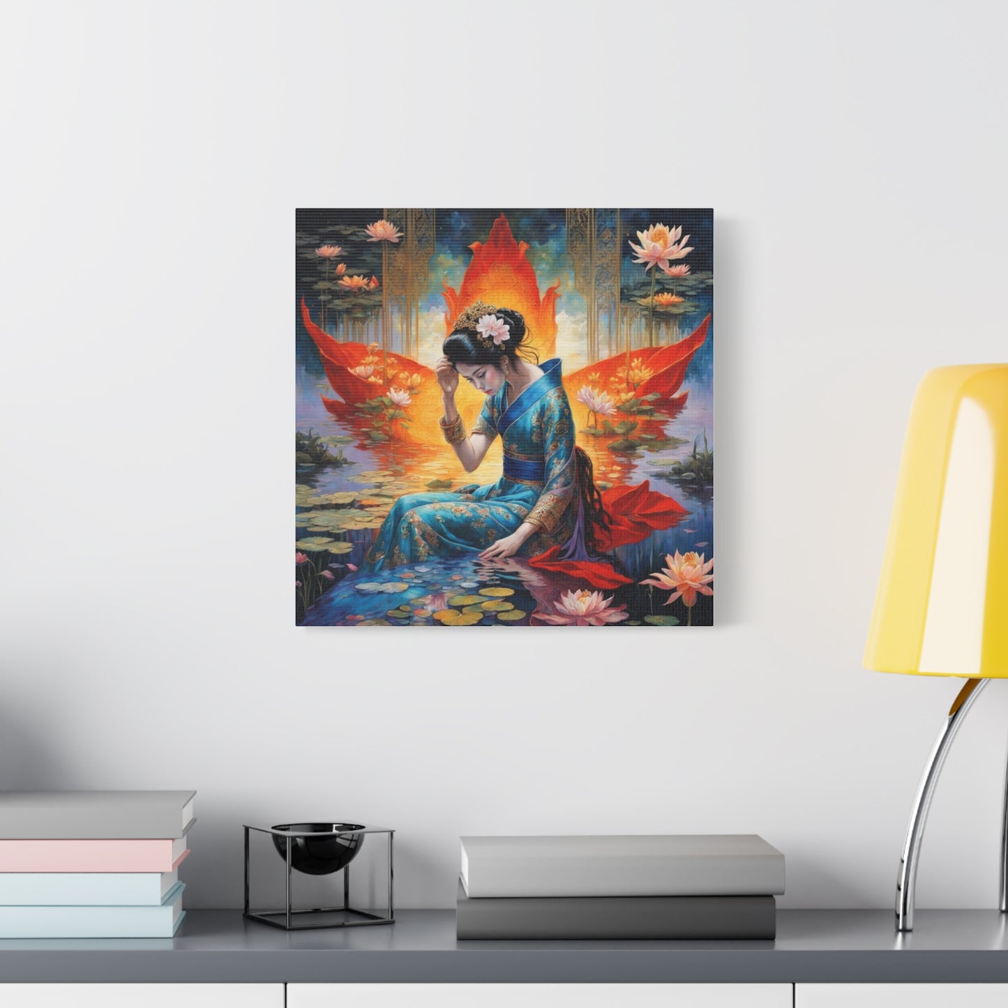 Lady in the Water Asian Abstract Art