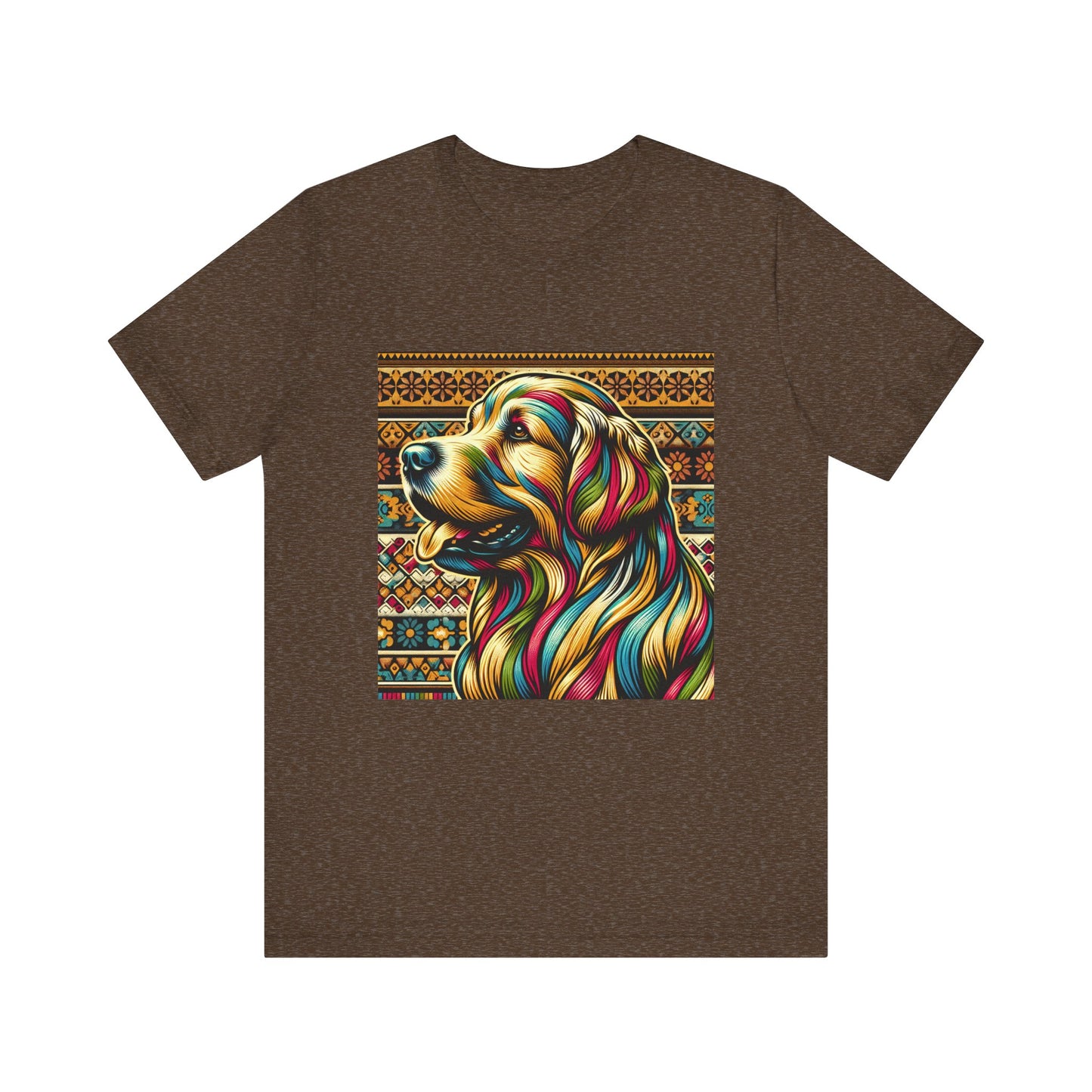 Retro Colorful Golden Retiever Tee - Unisex Shirt