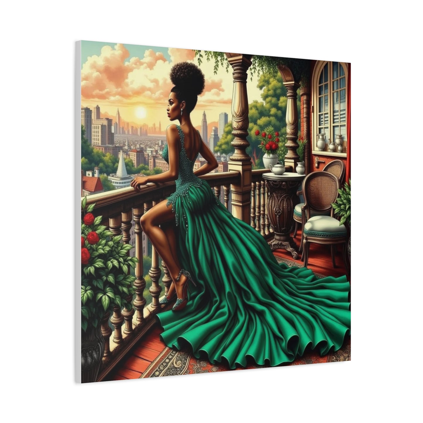 Beautiful Black Woman Canvas Art
