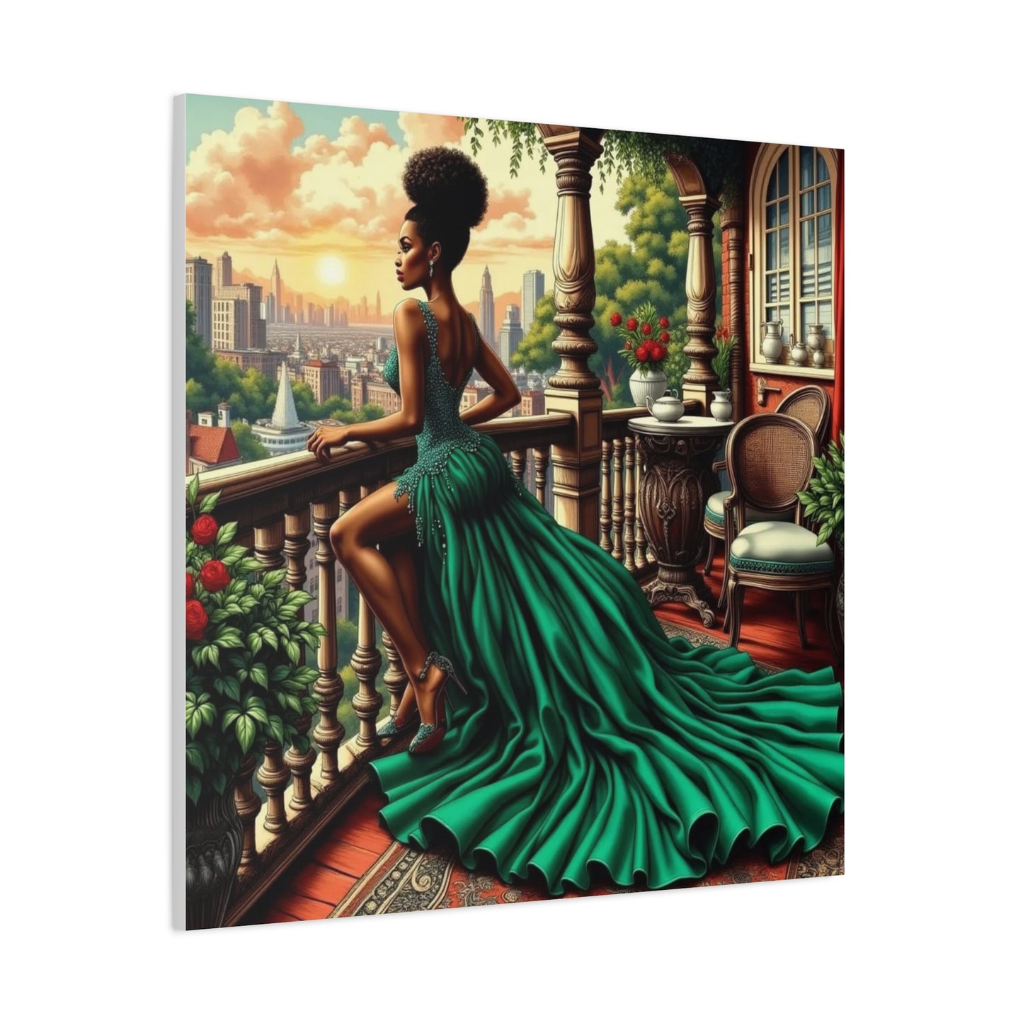 Beautiful Black Woman Canvas Art