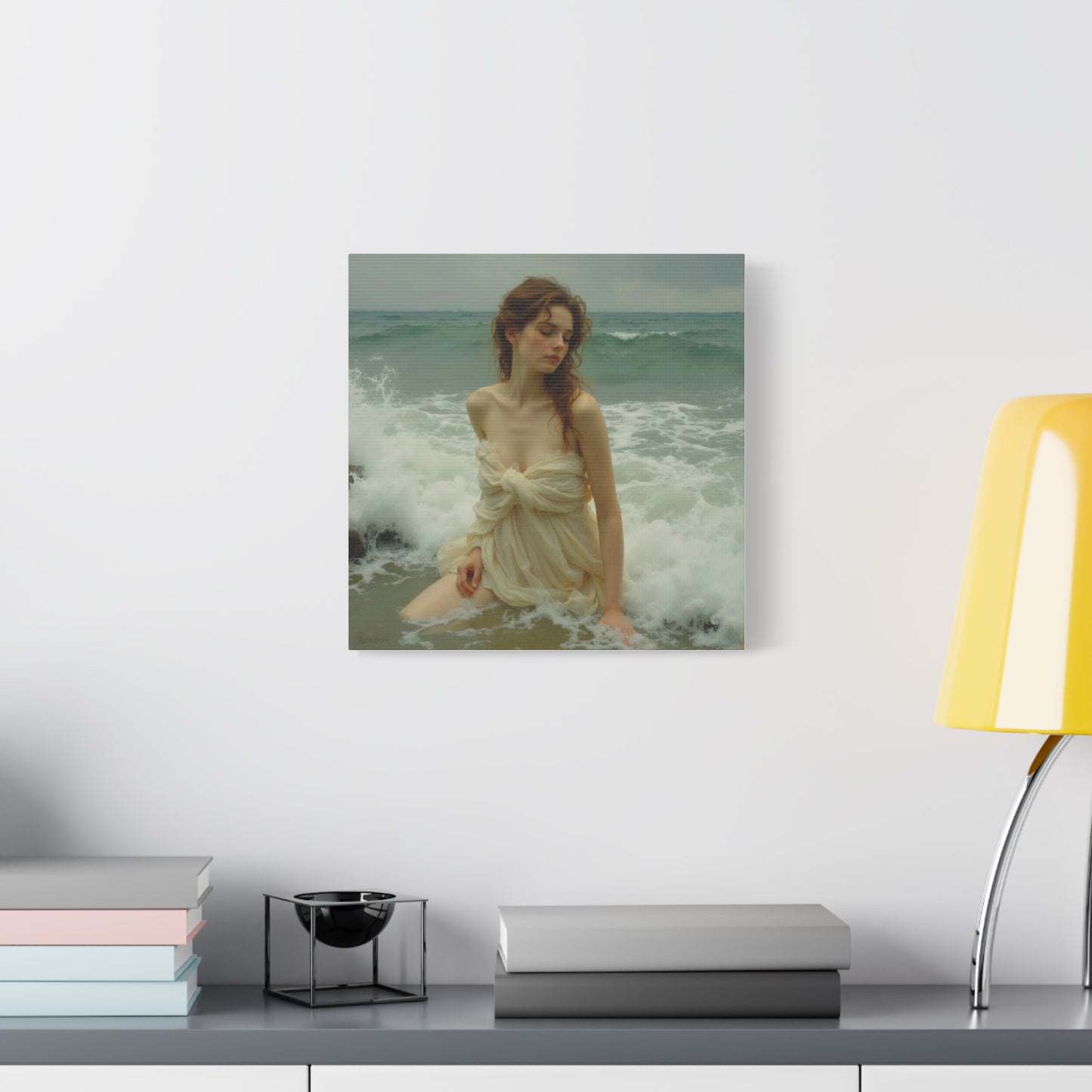 Lady in the Waves Abstract Art