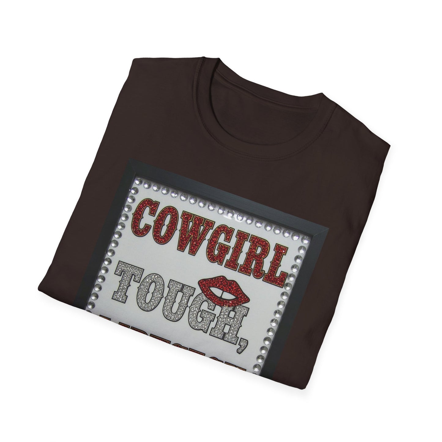 Cowgirl Tough Lipstick Ready Western Boho, Unisex T-Shirt,