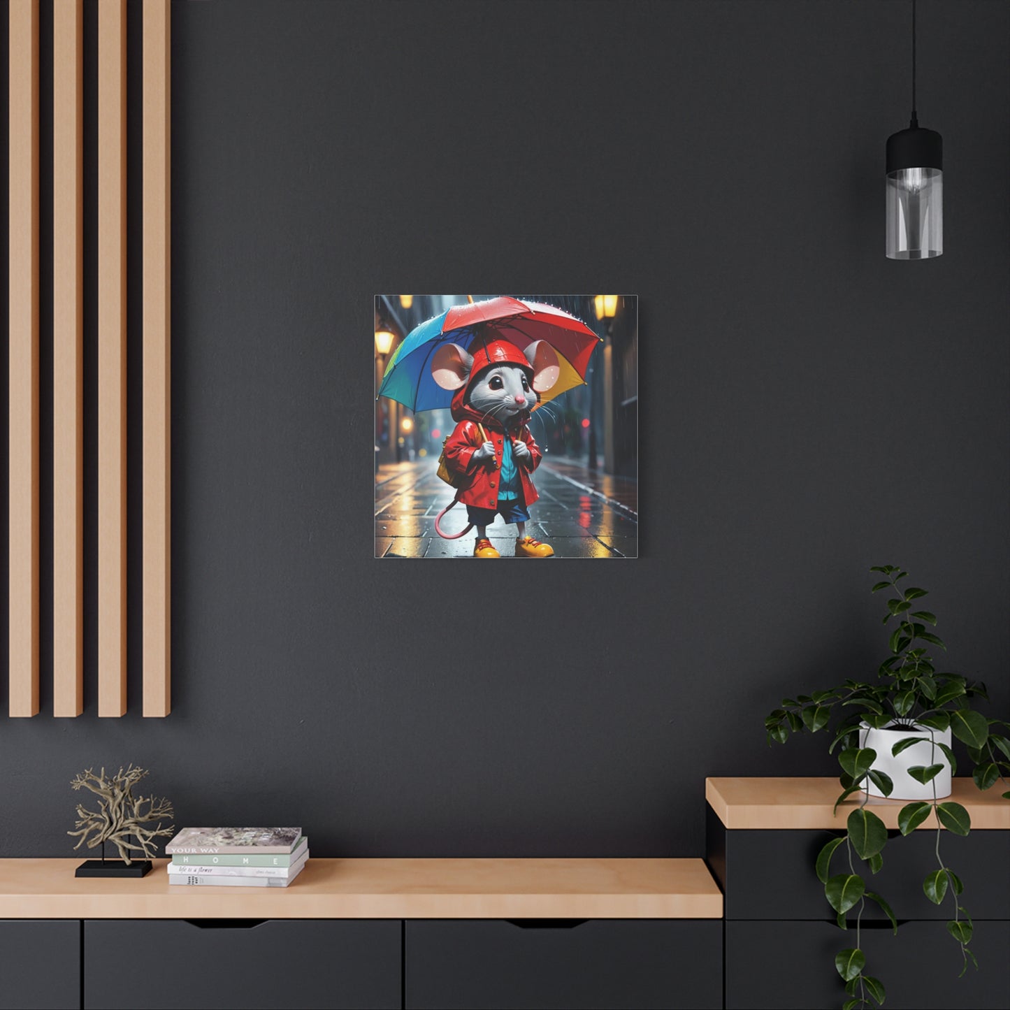 Mouse in the Rain Art