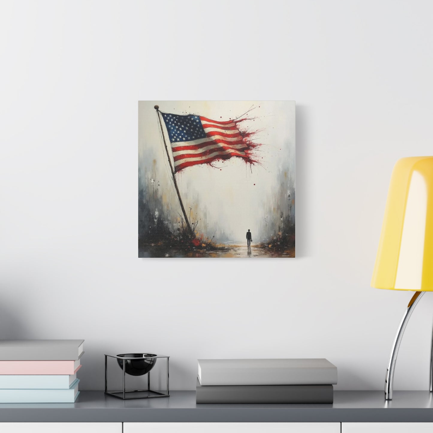 Tattered Flag Abstract Art