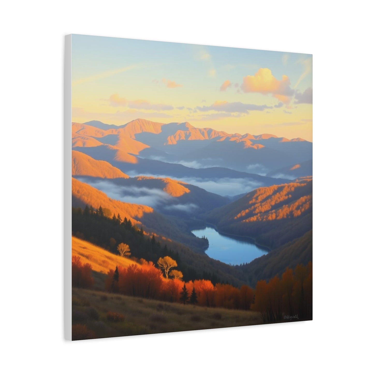 Canvas Print - The Ozark Mountain Lake Art