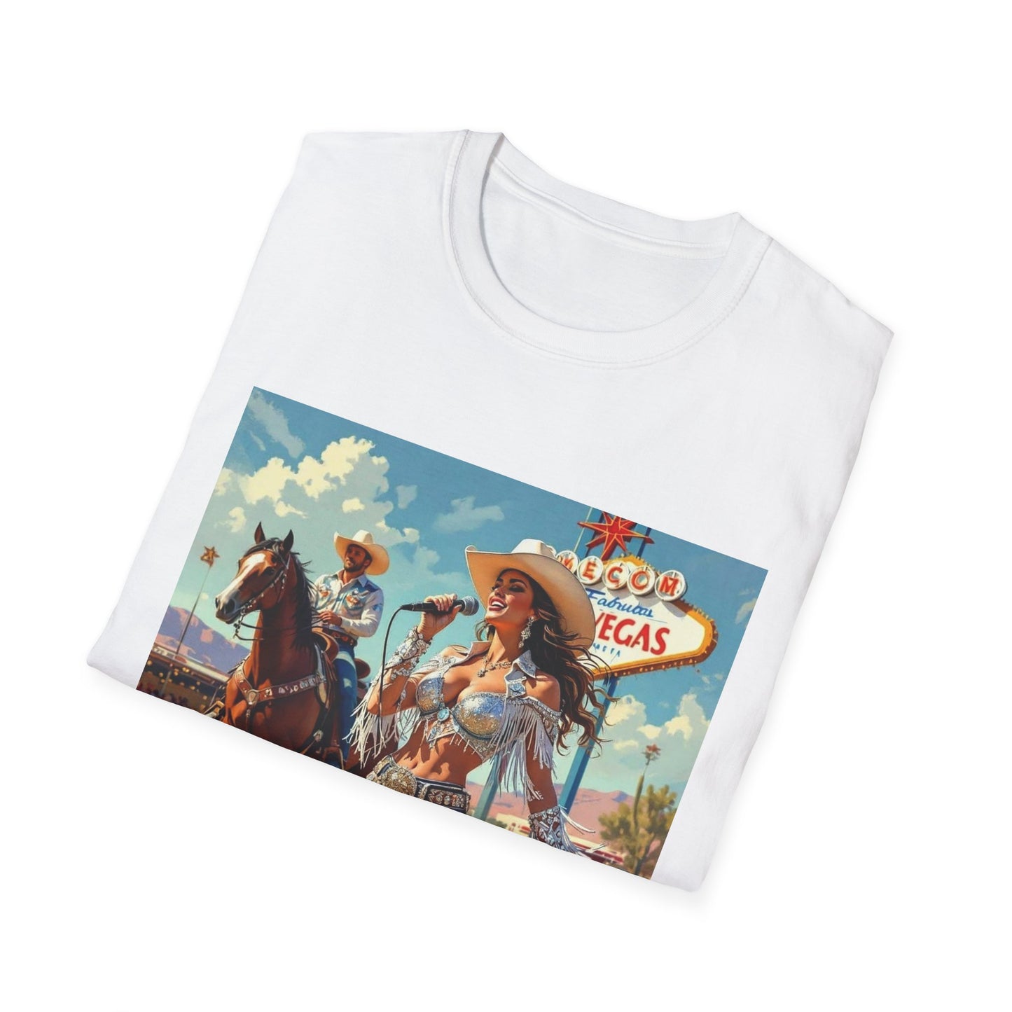 Bringing Country Heat to Las Vegas Rodeo Western Boho, Unisex T-Shirt,