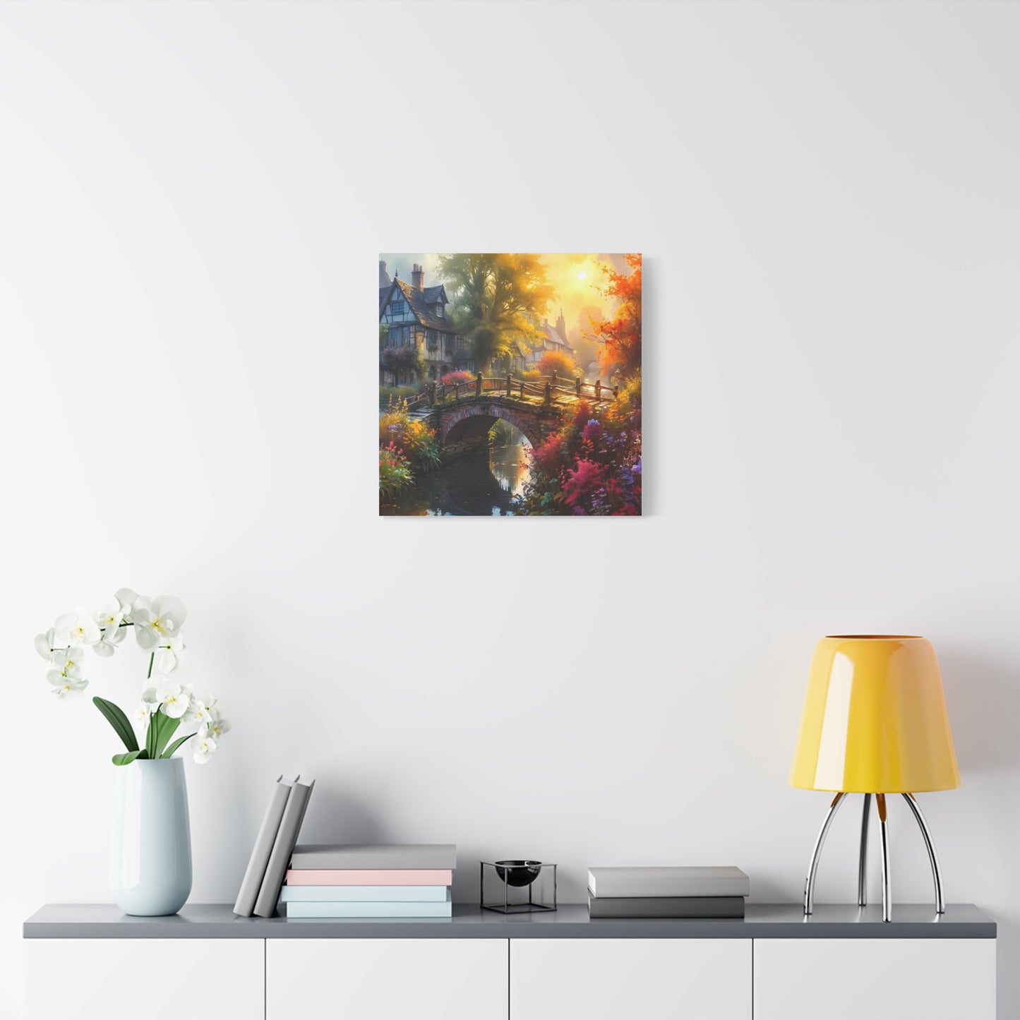 Canvas Print - The Bridge to Town Wall Art