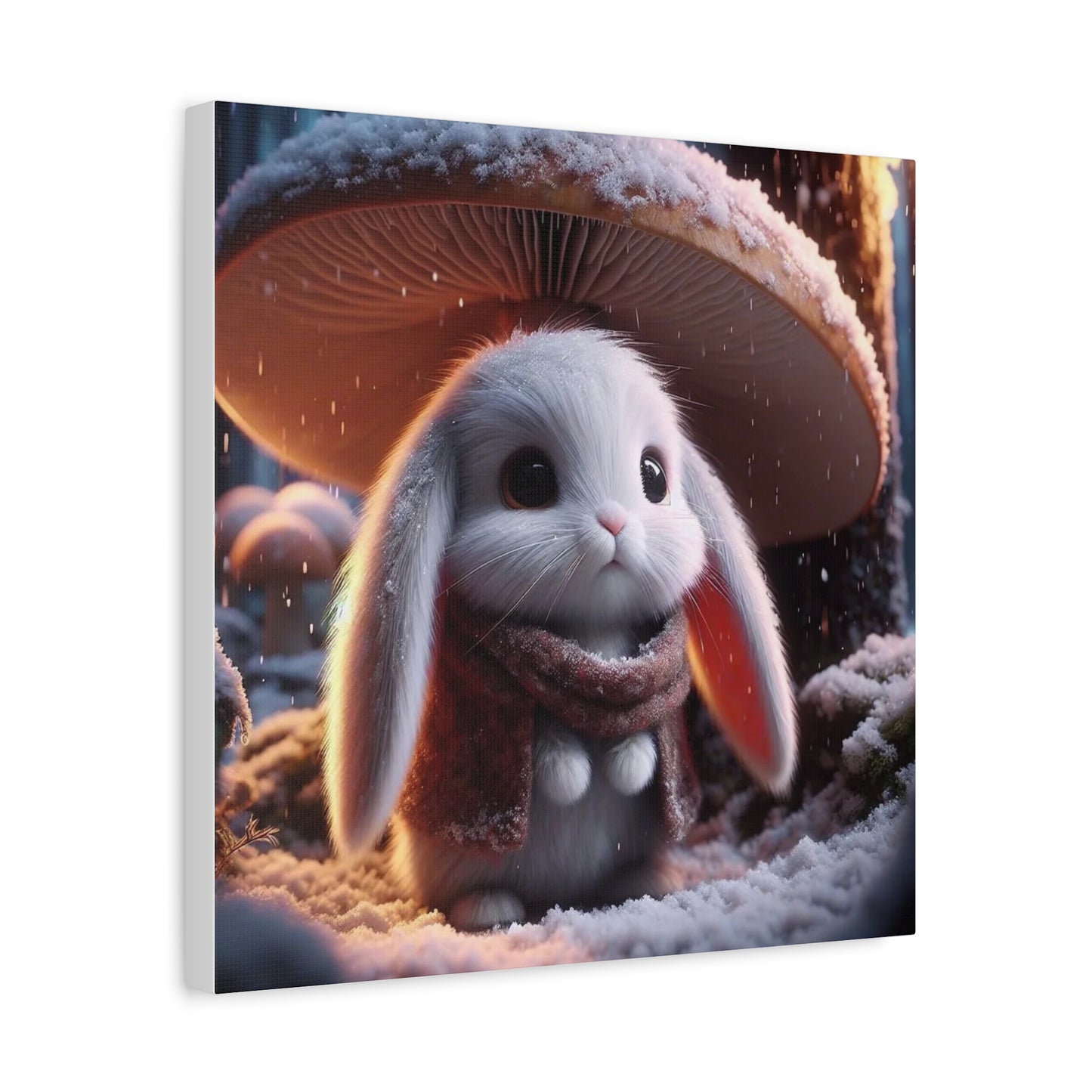 Baby Bunny in the Snow Art