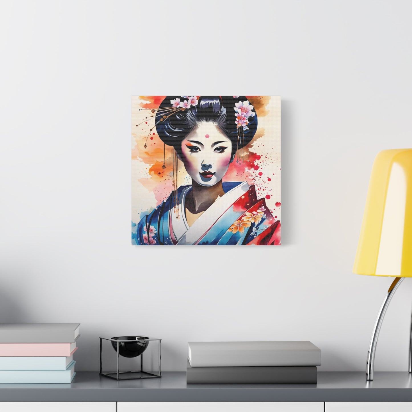 Geisha Asian Abstract Art