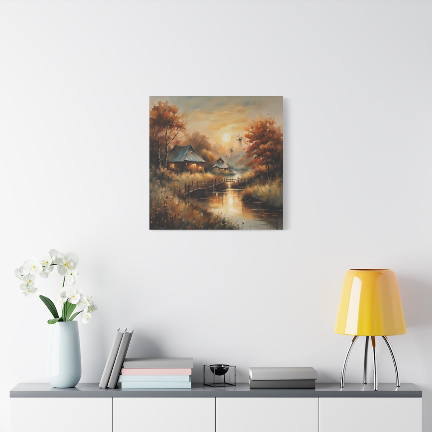 Canvas Print - Golden Hours at the Village Wall Art