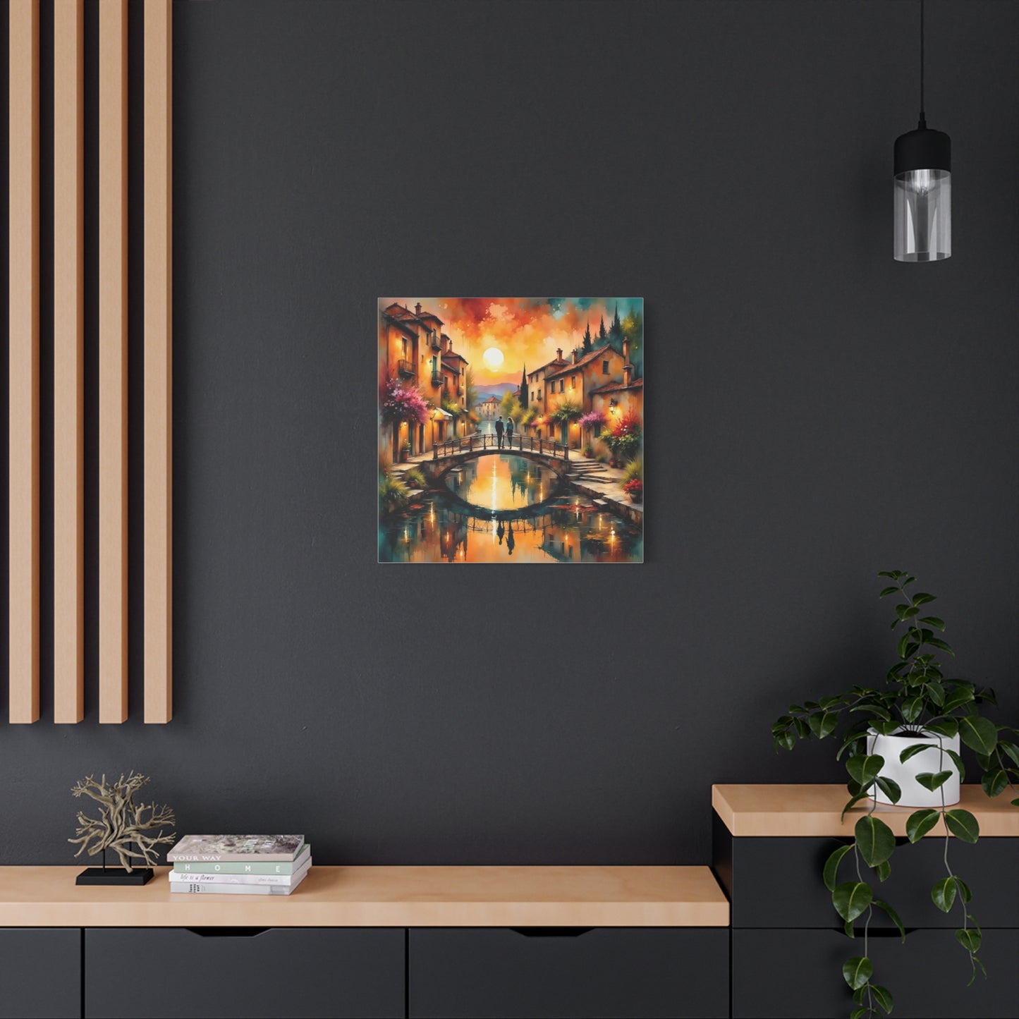 Date on the Bridge Abstract Art