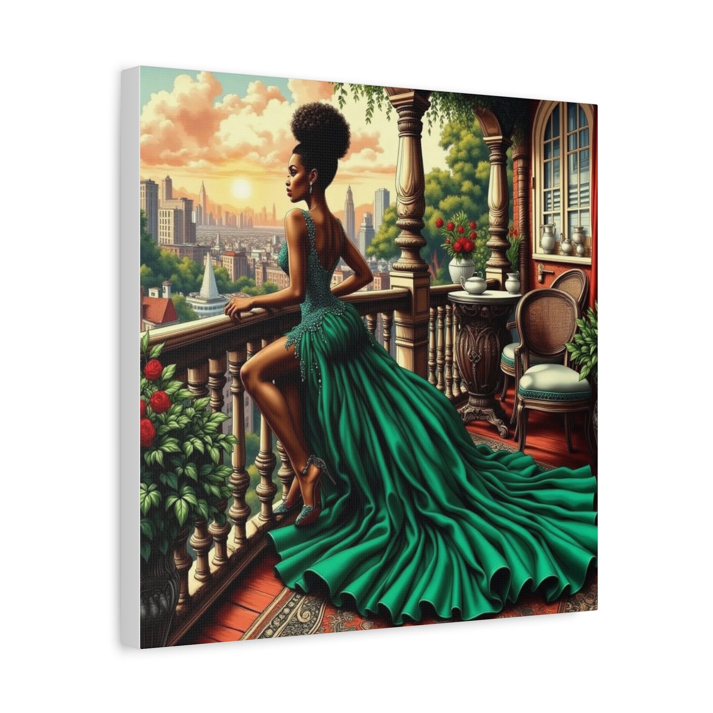Beautiful Black Woman Canvas Art