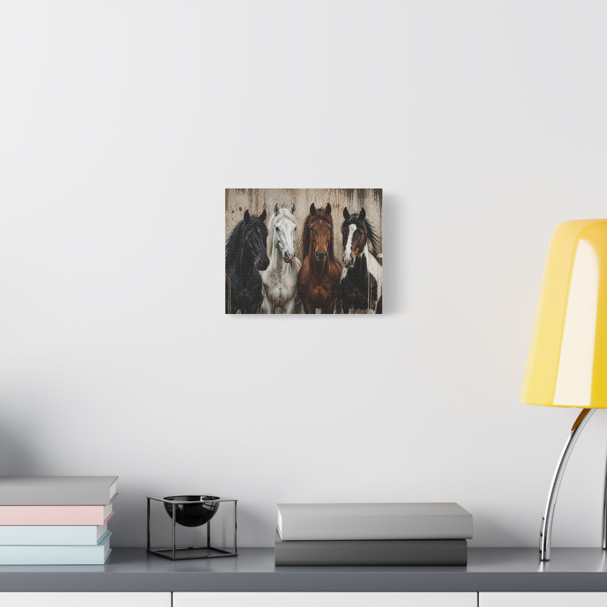Horses Matte Canvas Wall Art — Stretched 1.25"