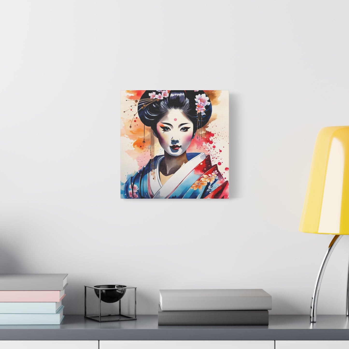 Geisha Asian Abstract Art