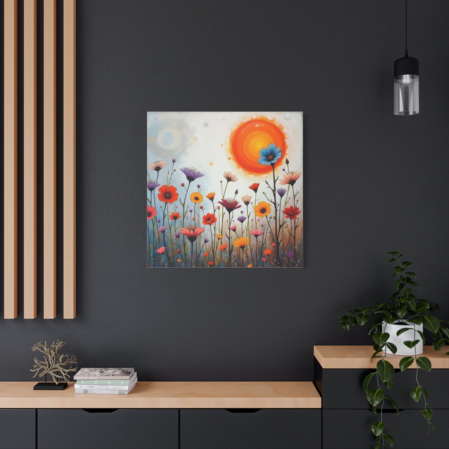 Flowers in the Sun Abstract Art