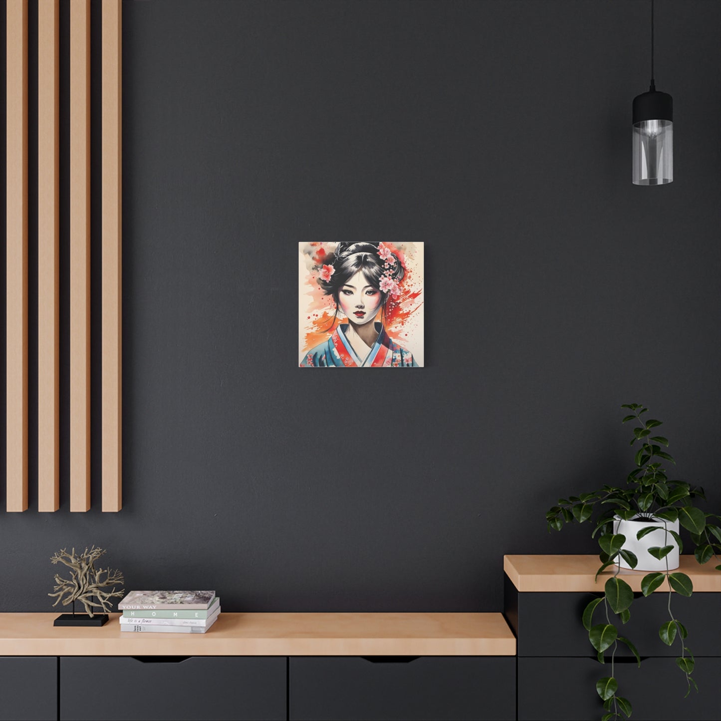 Geisha Asian Abstract Art