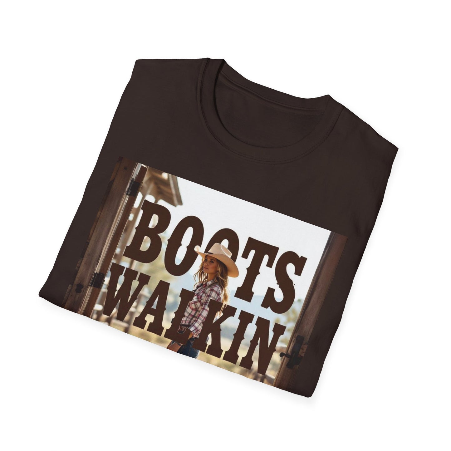 Boots Walkin Out the Door Western Boho, Unisex T-Shirt,