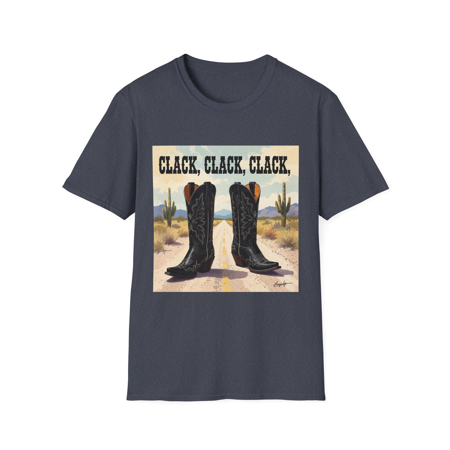 Clack Clack Clack Western Boho, Unisex T-Shirt,