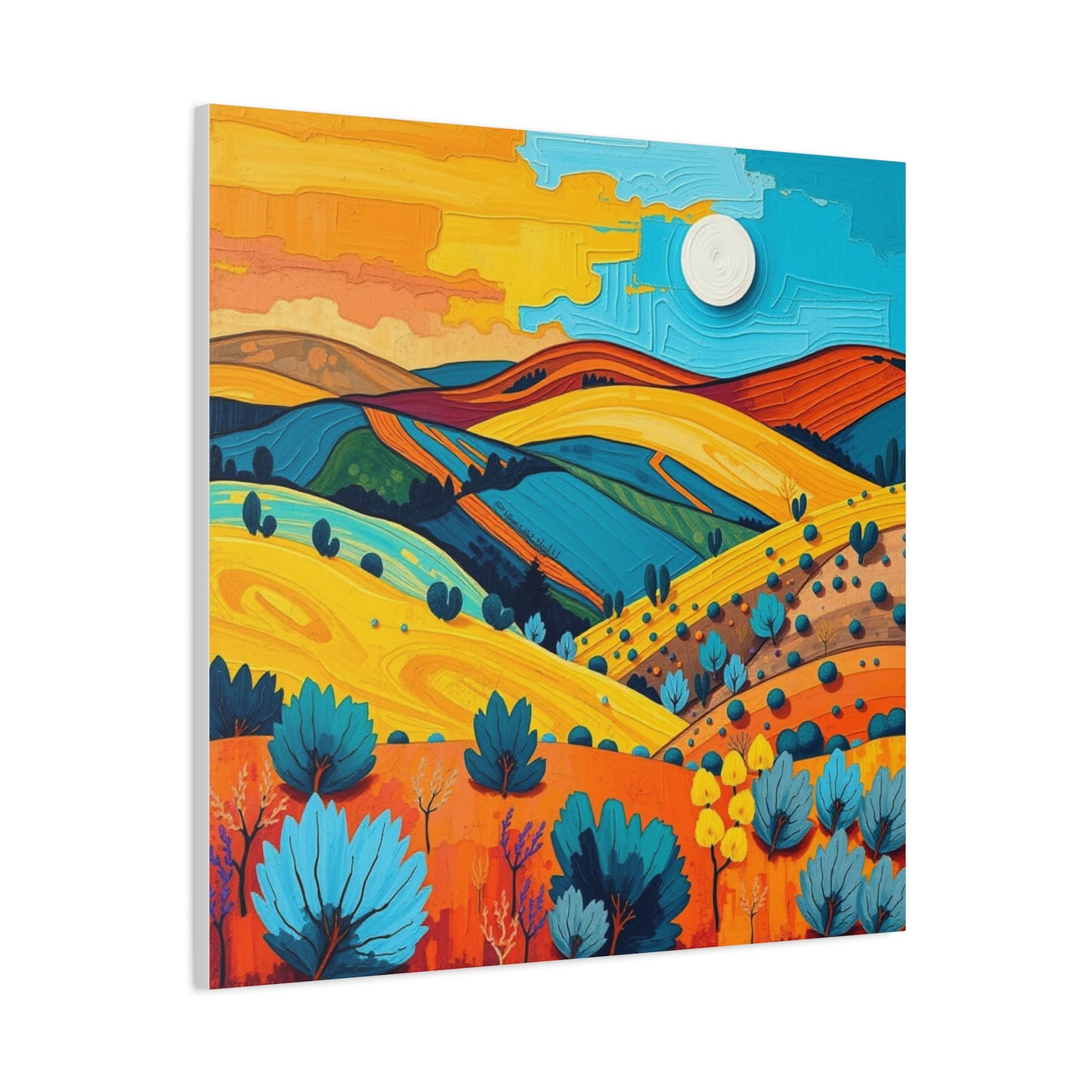 Canvas Wall Art - Black Hills Abstract Scenic Art