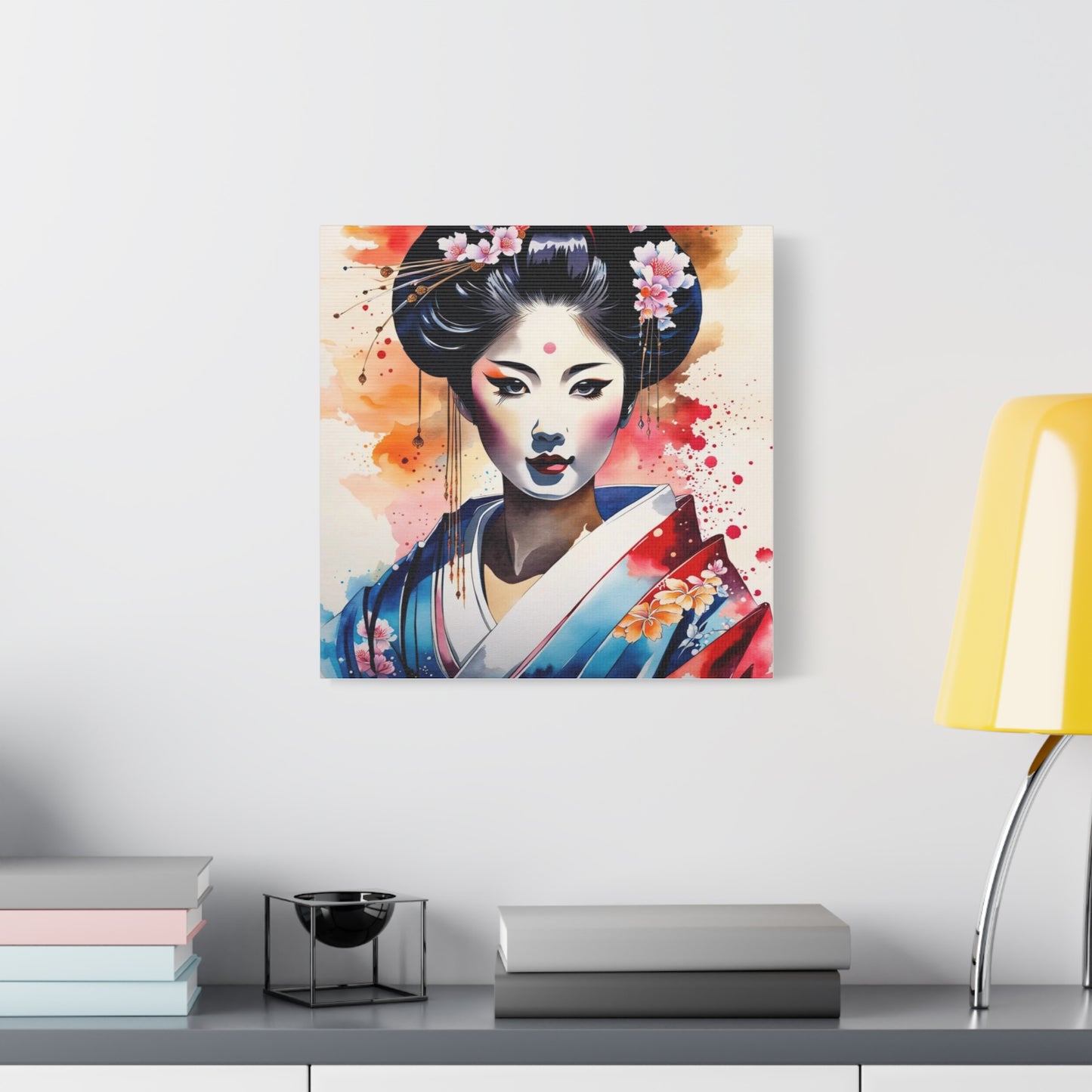 Geisha Asian Abstract Art