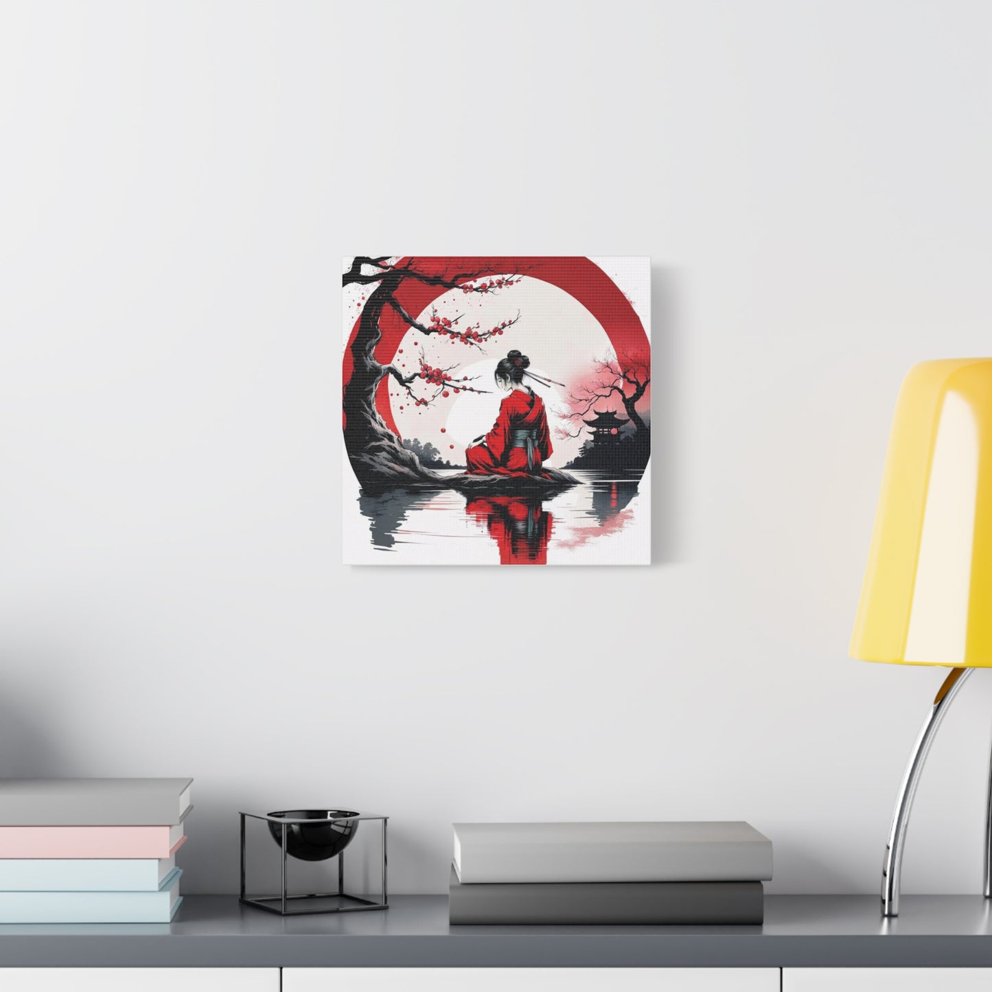 Geisha Asian Abstract Art