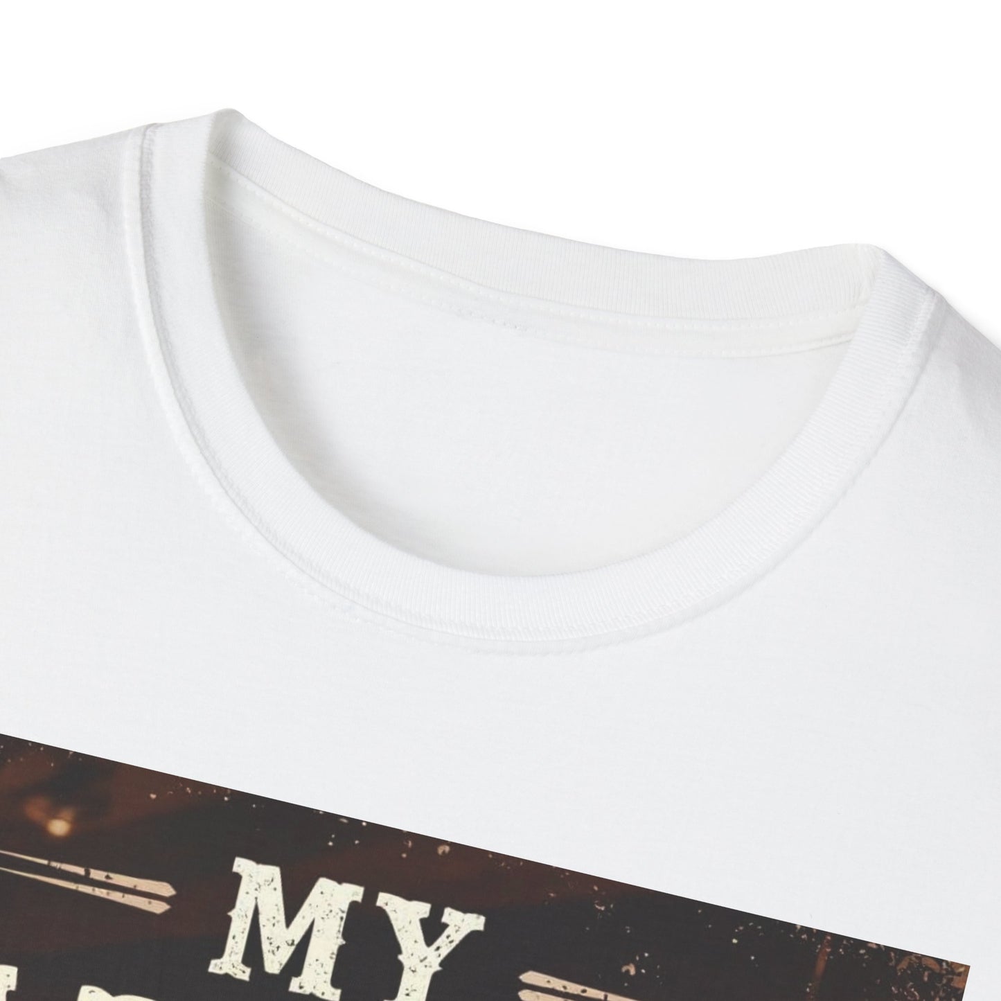 My Barstool Makes Me Feel Warm and Safe Western Boho, Unisex T-Shirt,