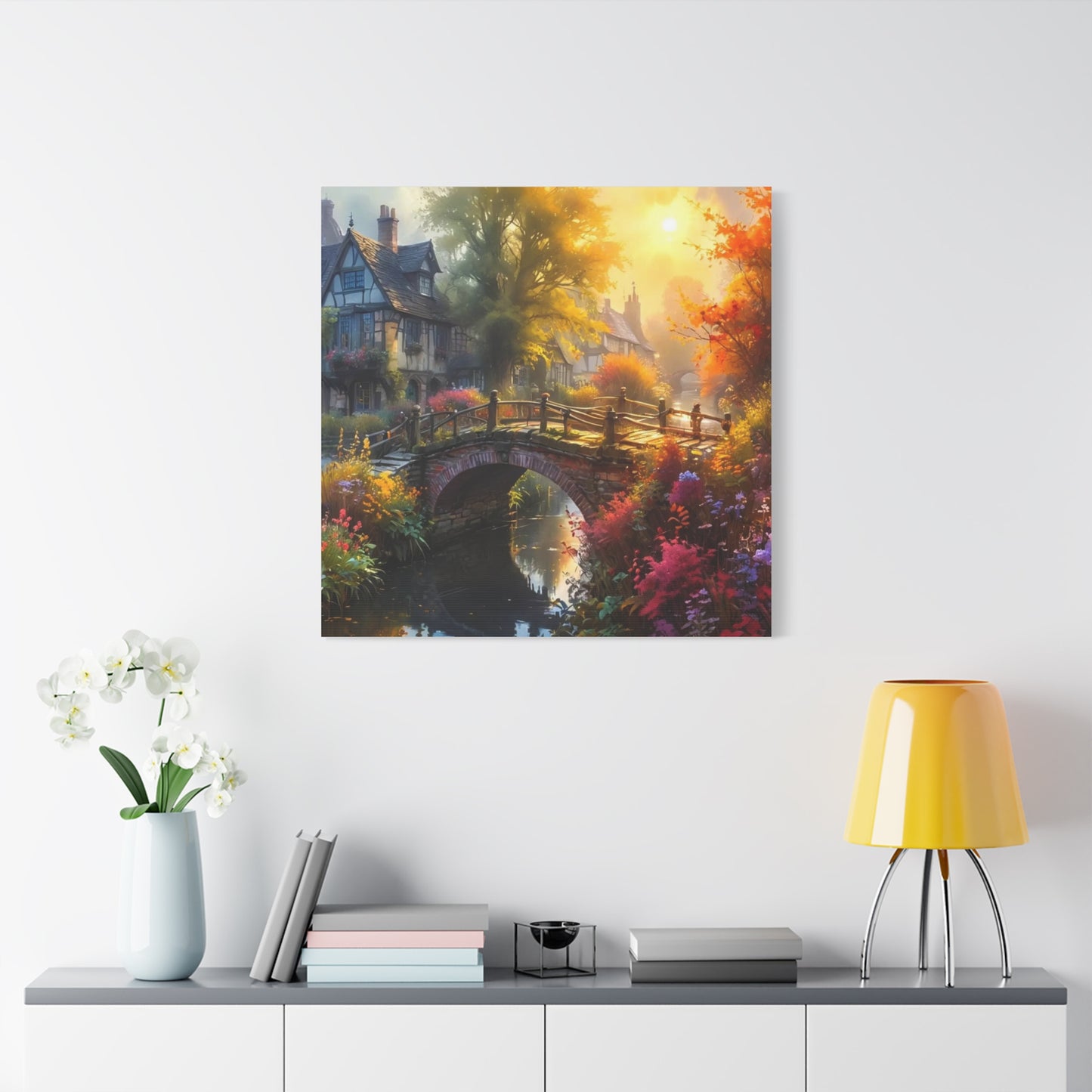 Canvas Print - The Bridge to Town Wall Art