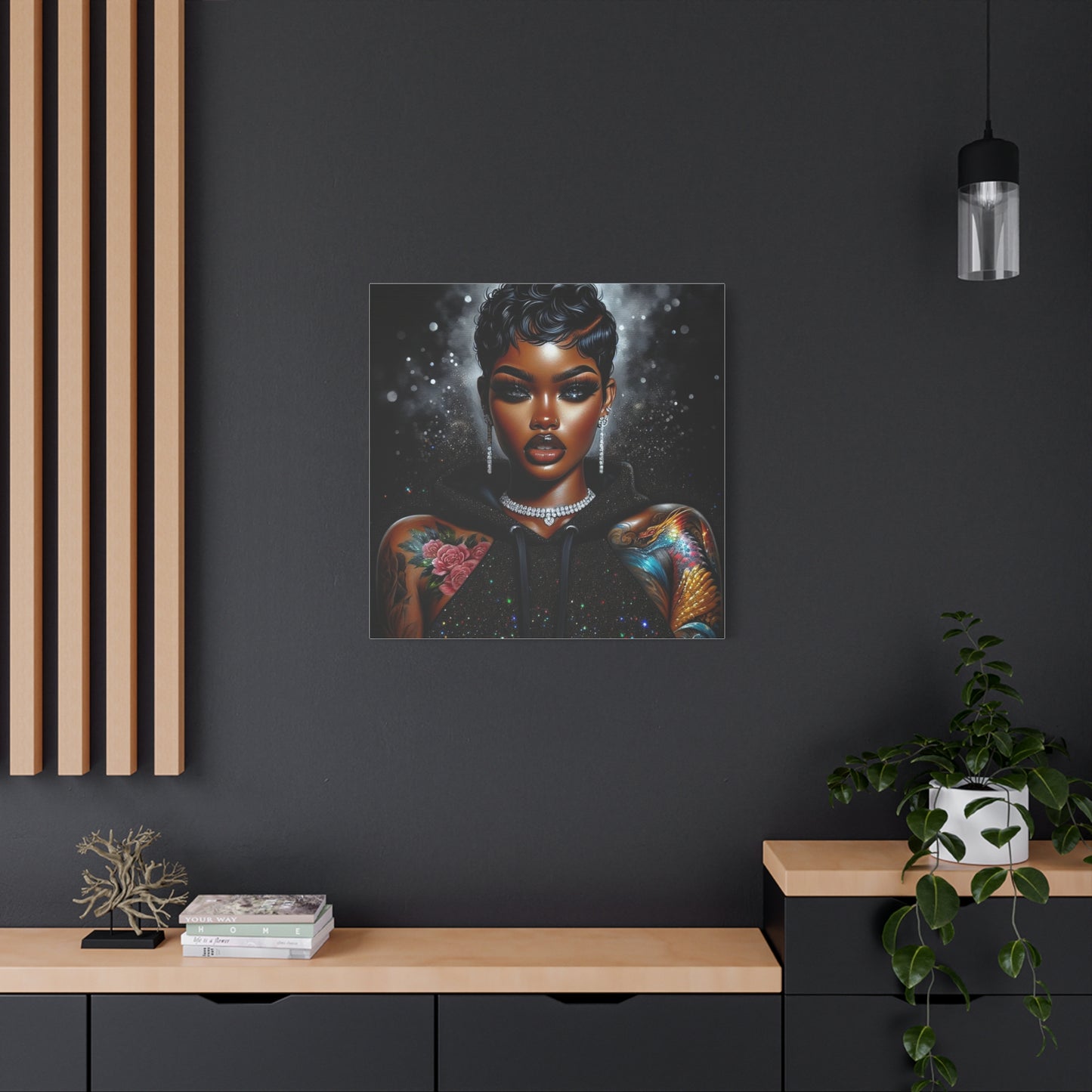 Beautiful Black Woman Canvas Art